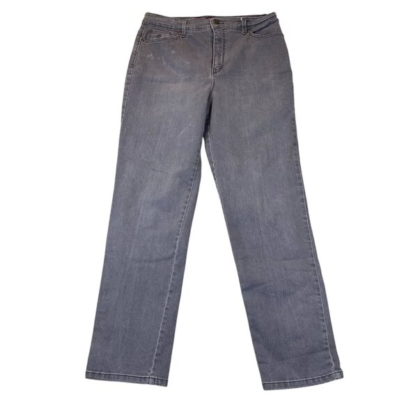 Gloria Vanderbilt Womens Jeans Size 12 Missy Amanda Classic Straight Retro Gray - Picture 1 of 14